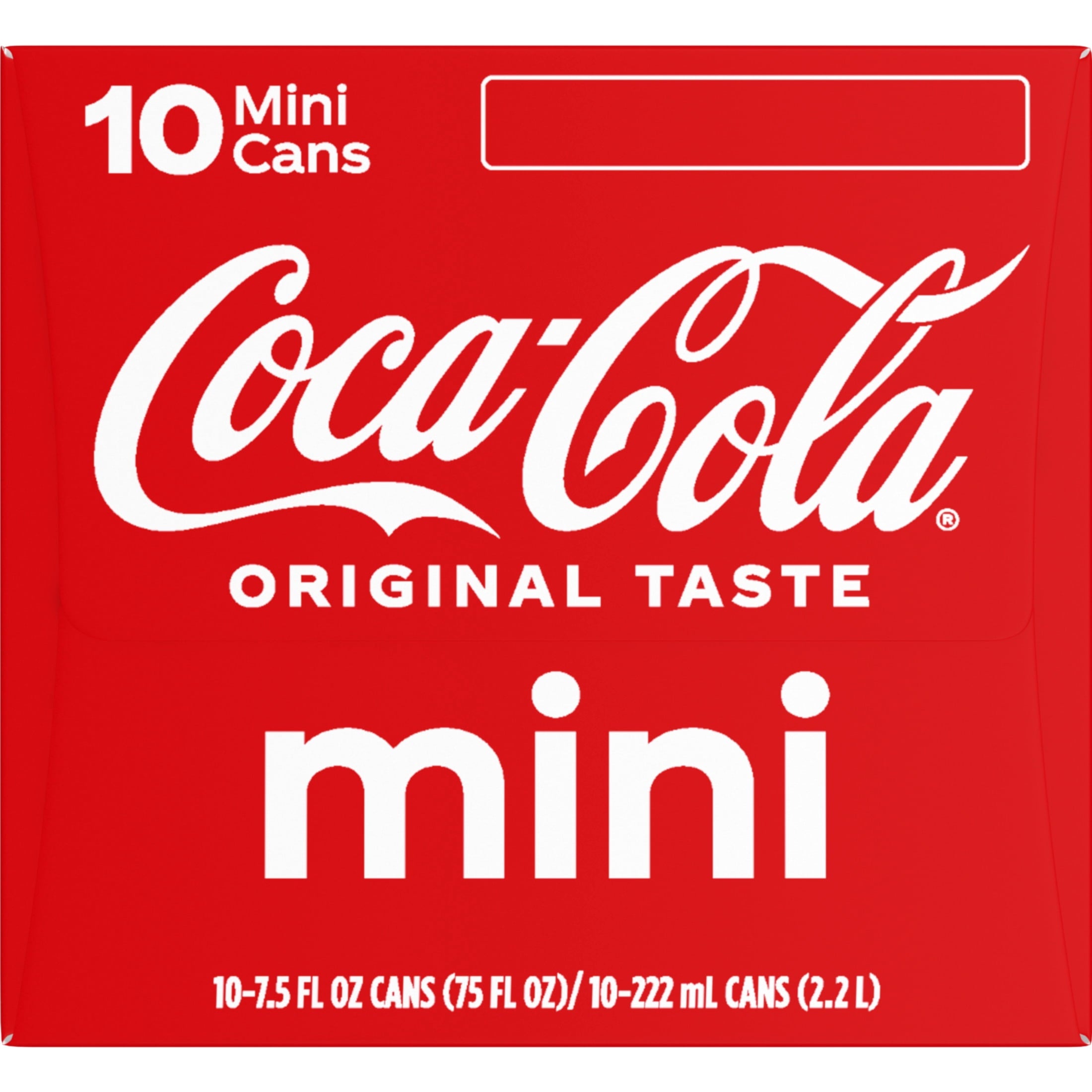 Soda Pop Fridge Pack Mini Cans 7.5 Fl Oz 10 Pack Coca-Cola