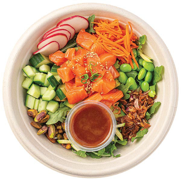 Wegmans King Salmon Poke Salad Bowl 11 Oz
