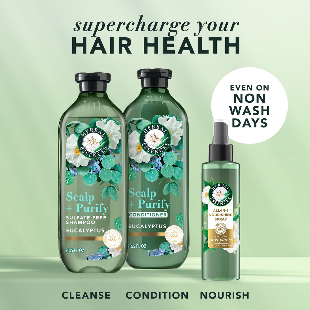 Herbal Essences Scalp + Purify Eucalyptus Shampoo and Conditioner Dual Pack 13.5 fl oz Each