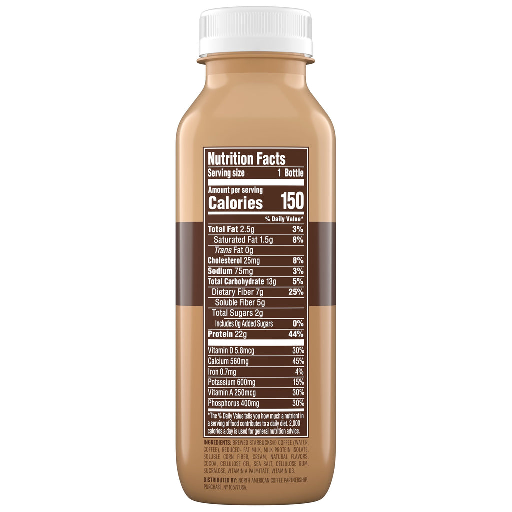 Starbucks Naturally Caffeinated Mocha Caffe Blended Coffee 12 fl oz Bottle