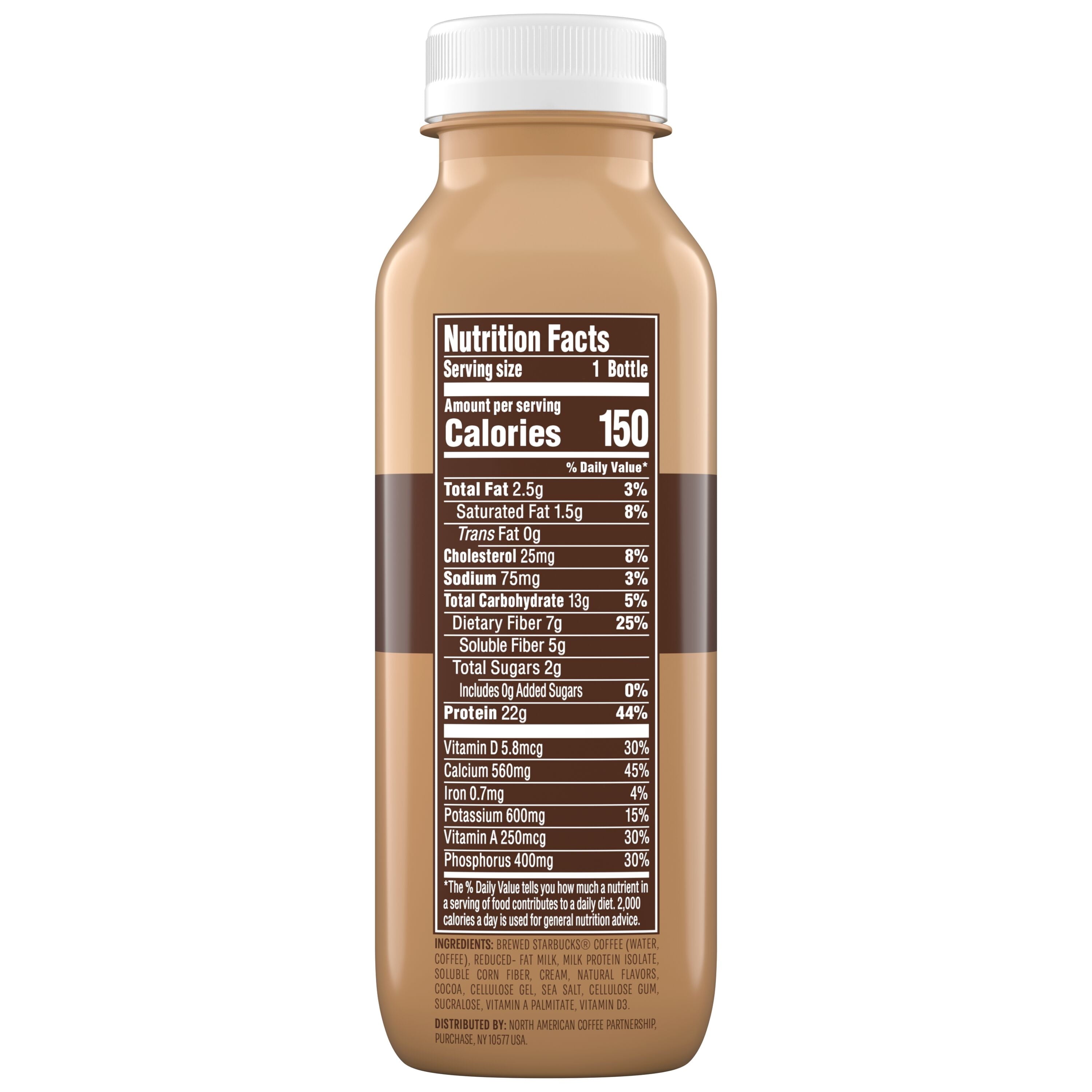 Starbucks Naturally Caffeinated Mocha Caffe Blended Coffee 12 fl oz Bottle