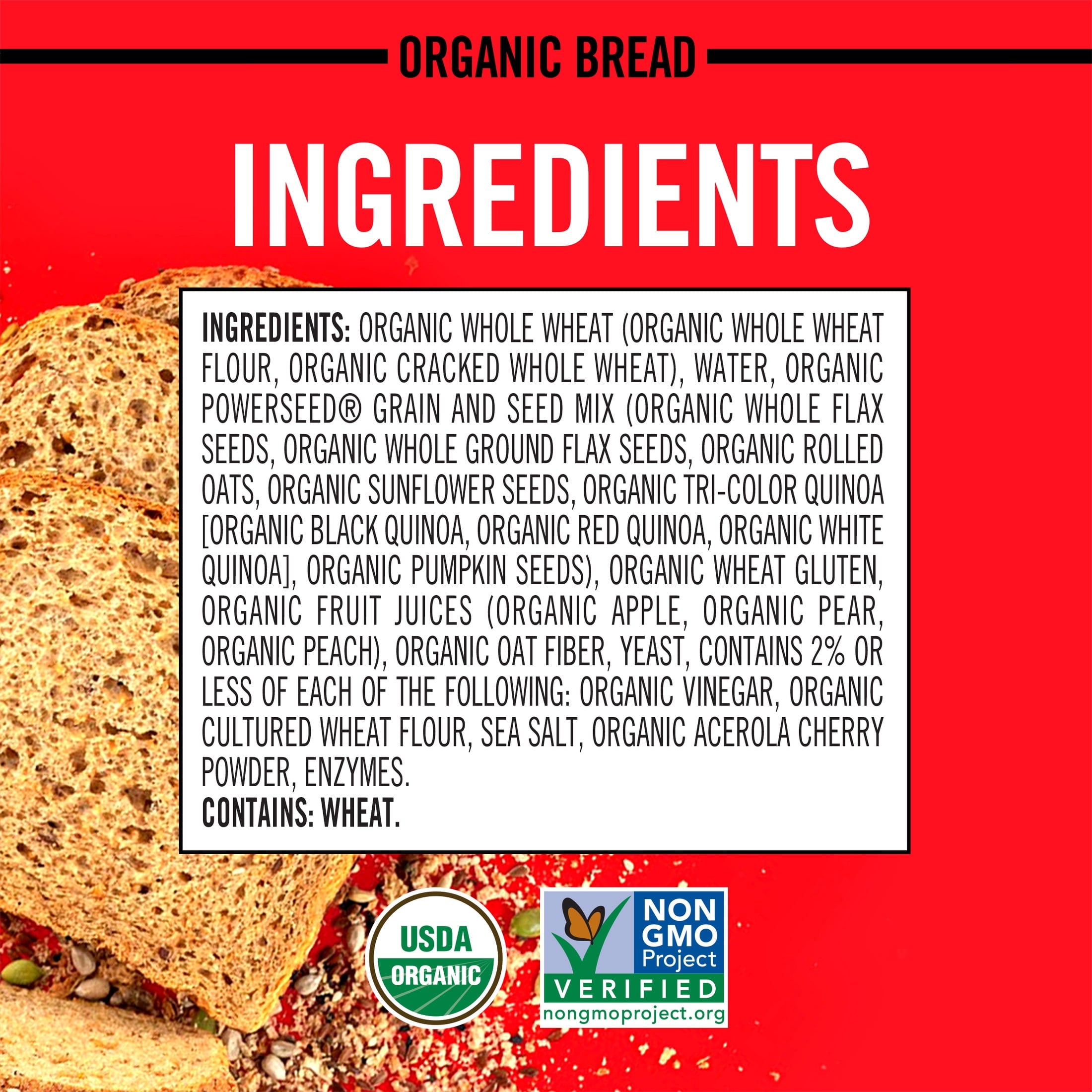 Powerseed Seeded Organic Whole Grain Bread 25 Oz 1 Count Dave's Killer Bread