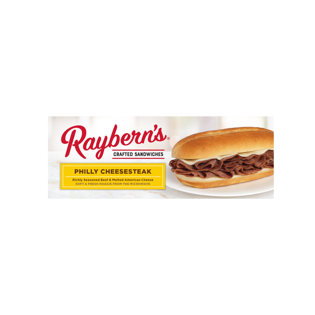 Raybern's Philly Cheesesteak Sandwich Frozen 10 Oz 2 Ct