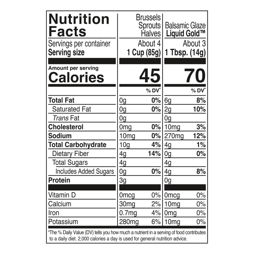 Kinder's Balsamic Glaze Brussels Sprouts Frozen Vegetable 13.5 Oz