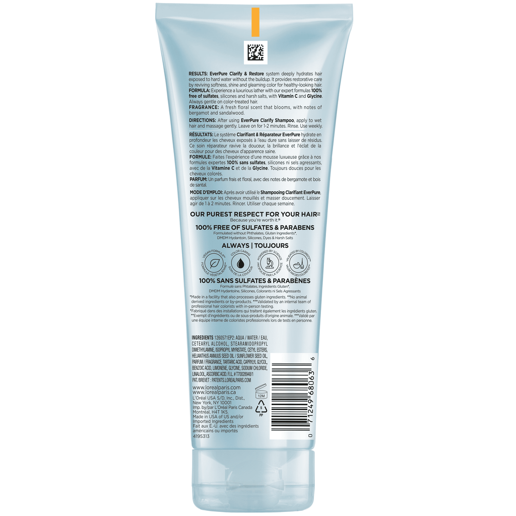 L'Oreal Paris EverPure Sulfate Free Restoring Conditioner with Antioxidants 6.8 fl oz
