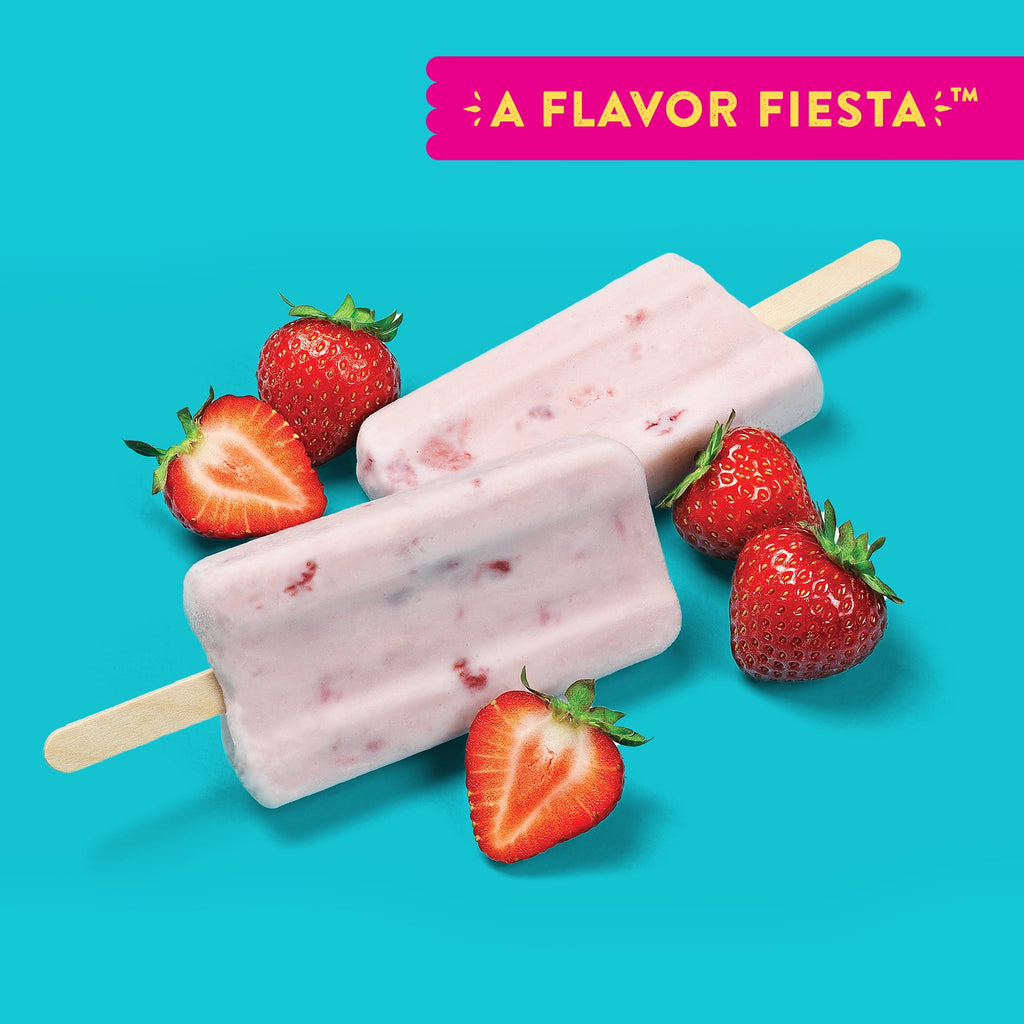Helados Mexico Strawberry And Cream Real Fruit Ice Cream Bars 6 Count 16.5 Fl Oz