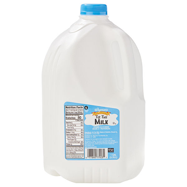 Wegmans Fat Free Milk 128 fl oz