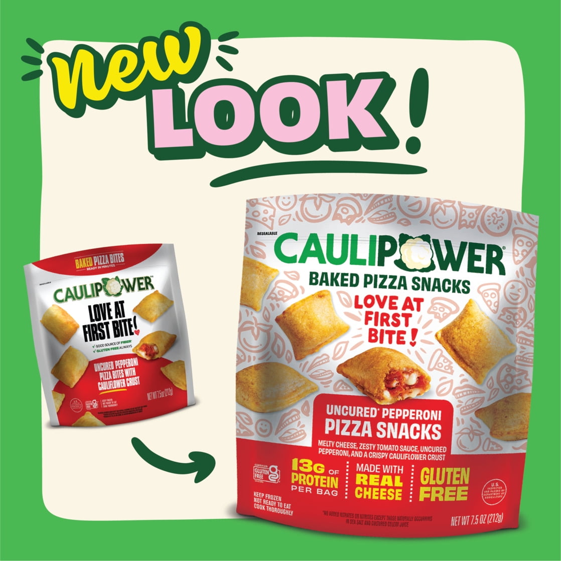 CAULIPOWER Uncured Pepperoni Pizza Snacks Frozen 7.5 Oz