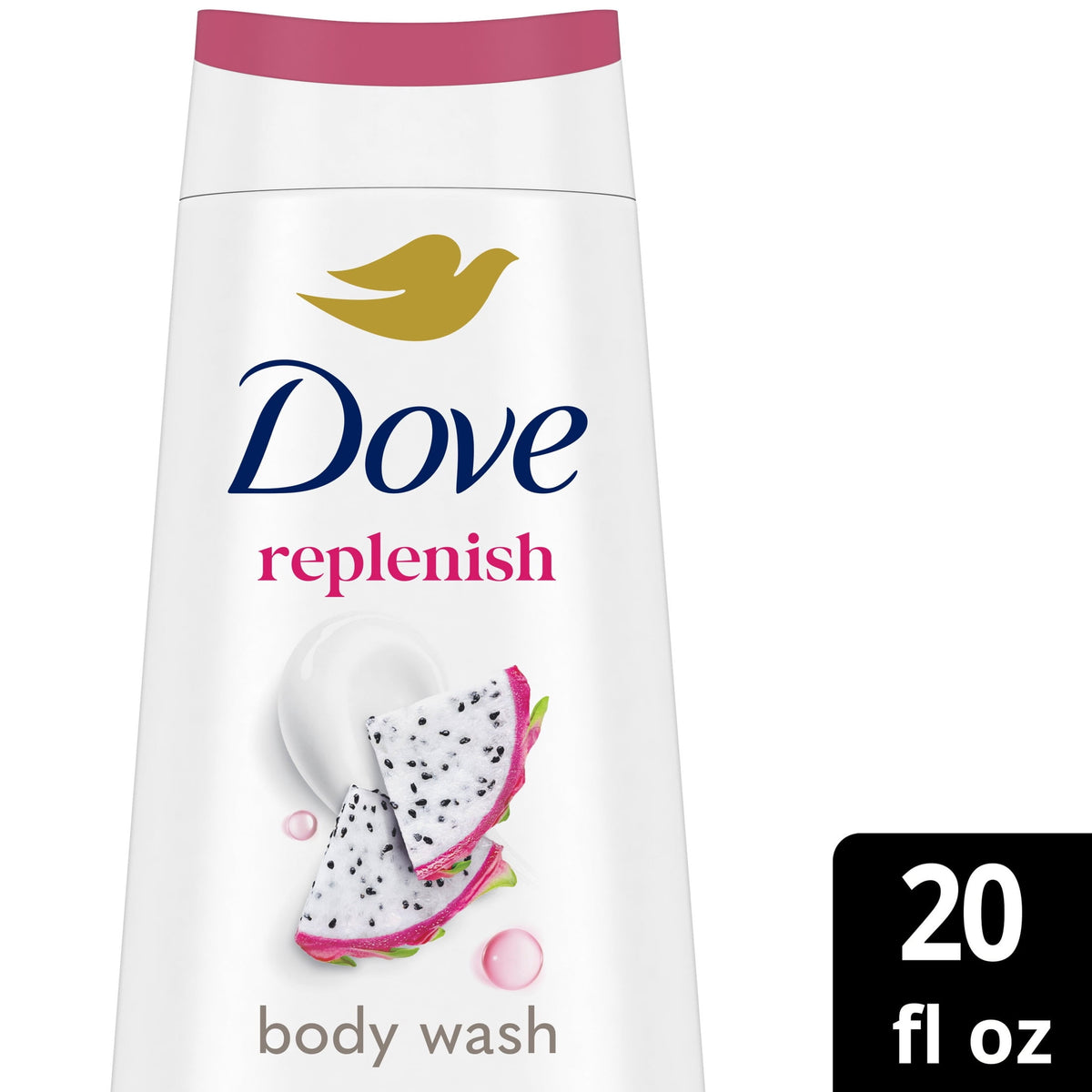 Dove Replenish Body Wash Dragon Fruit & Coconut Cream Moisturizing Cleanser 20 fl oz