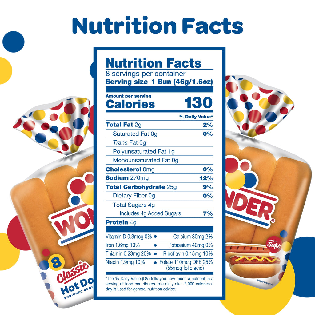 Classic Hot Dog Buns 13 Oz 8 Ct