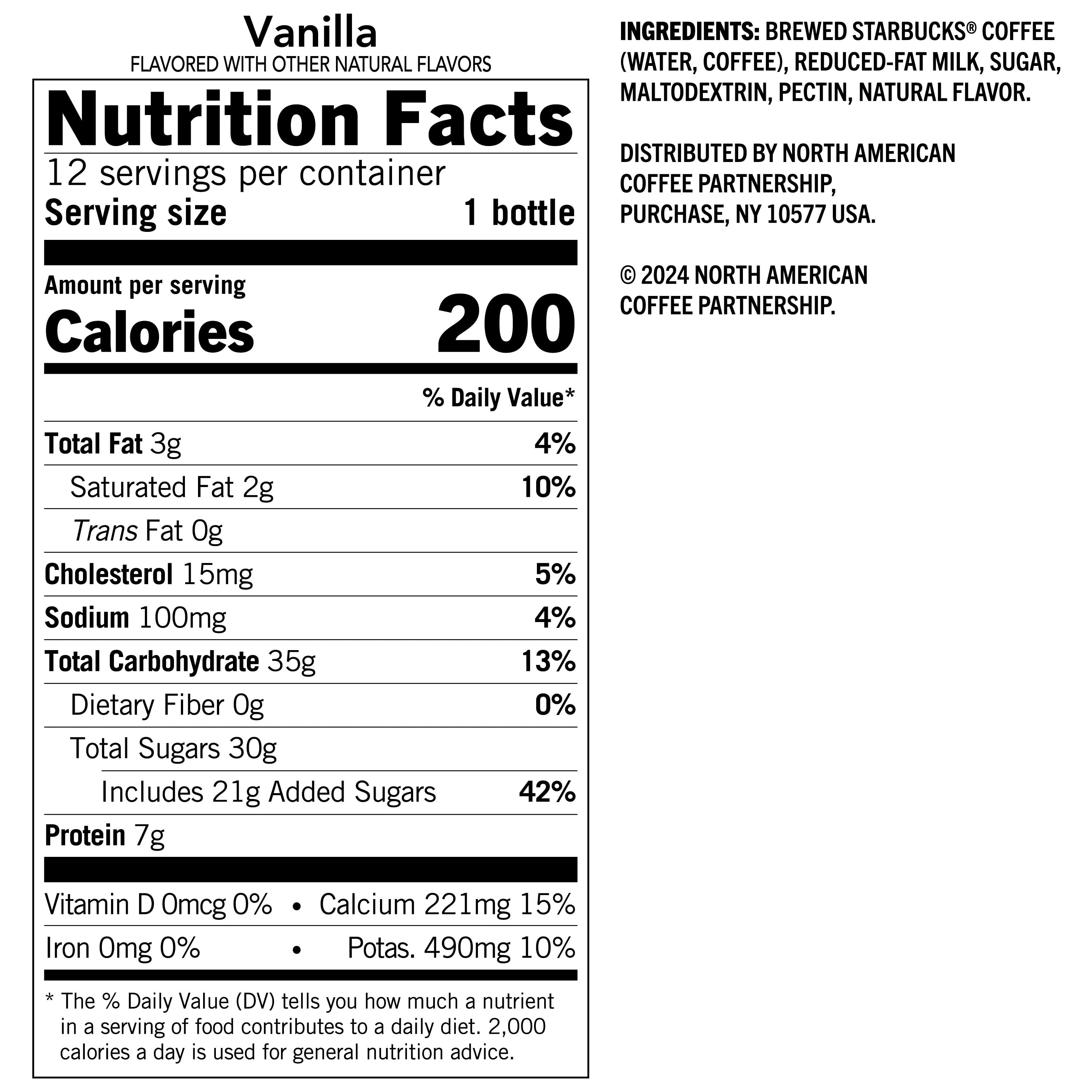 Starbucks Frappuccino Iced Coffee Drink 9.5 fl oz 12 Pack Bottles