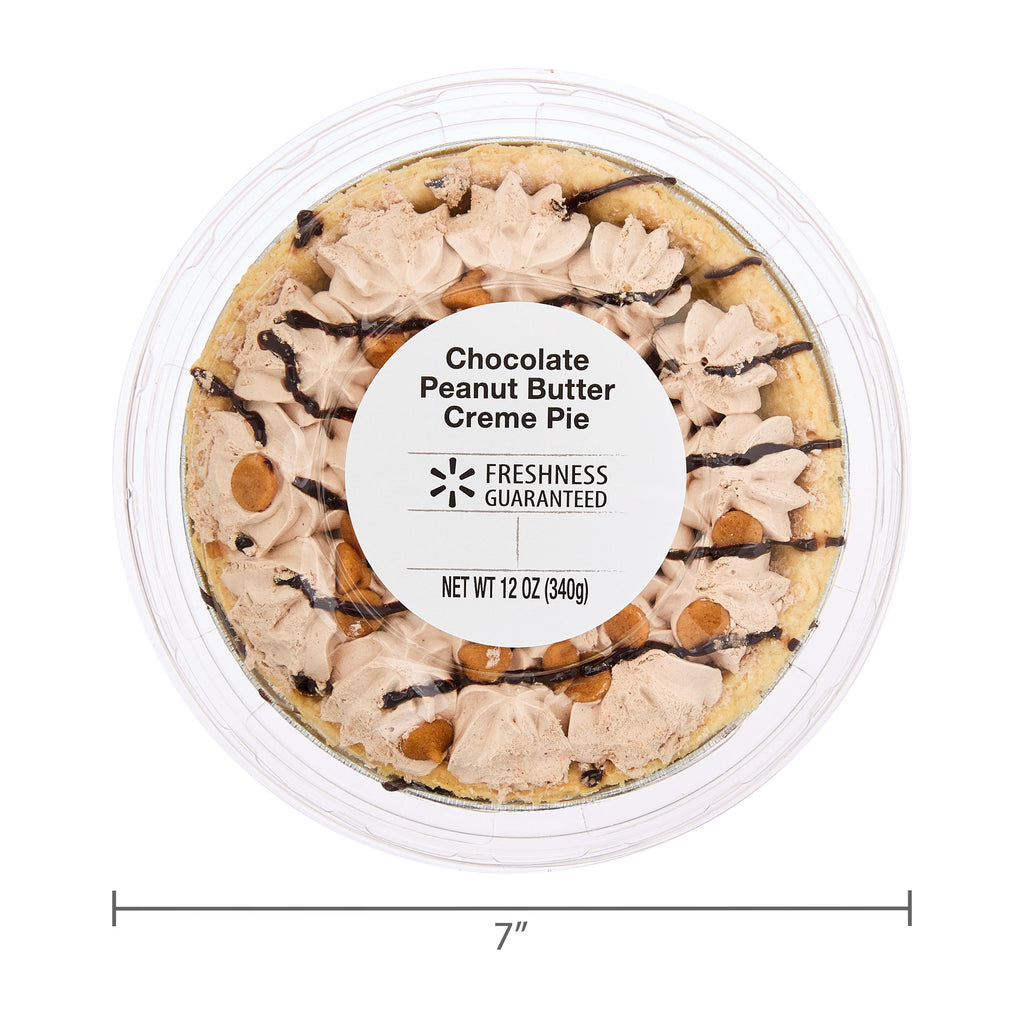 Chocolate Peanut Butter Creme Pie 12 Oz Freshness Guaranteed
