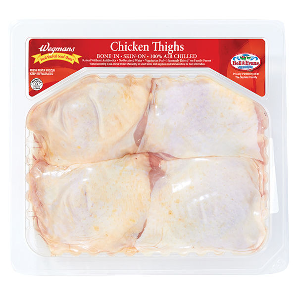 Wegmans Bone In Skin On Chicken Thighs 1.48 lbs