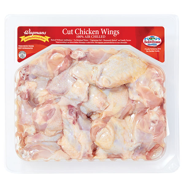 Wegmans Chicken Wings-Cut Raised Without Antibiotics 1.63 lbs