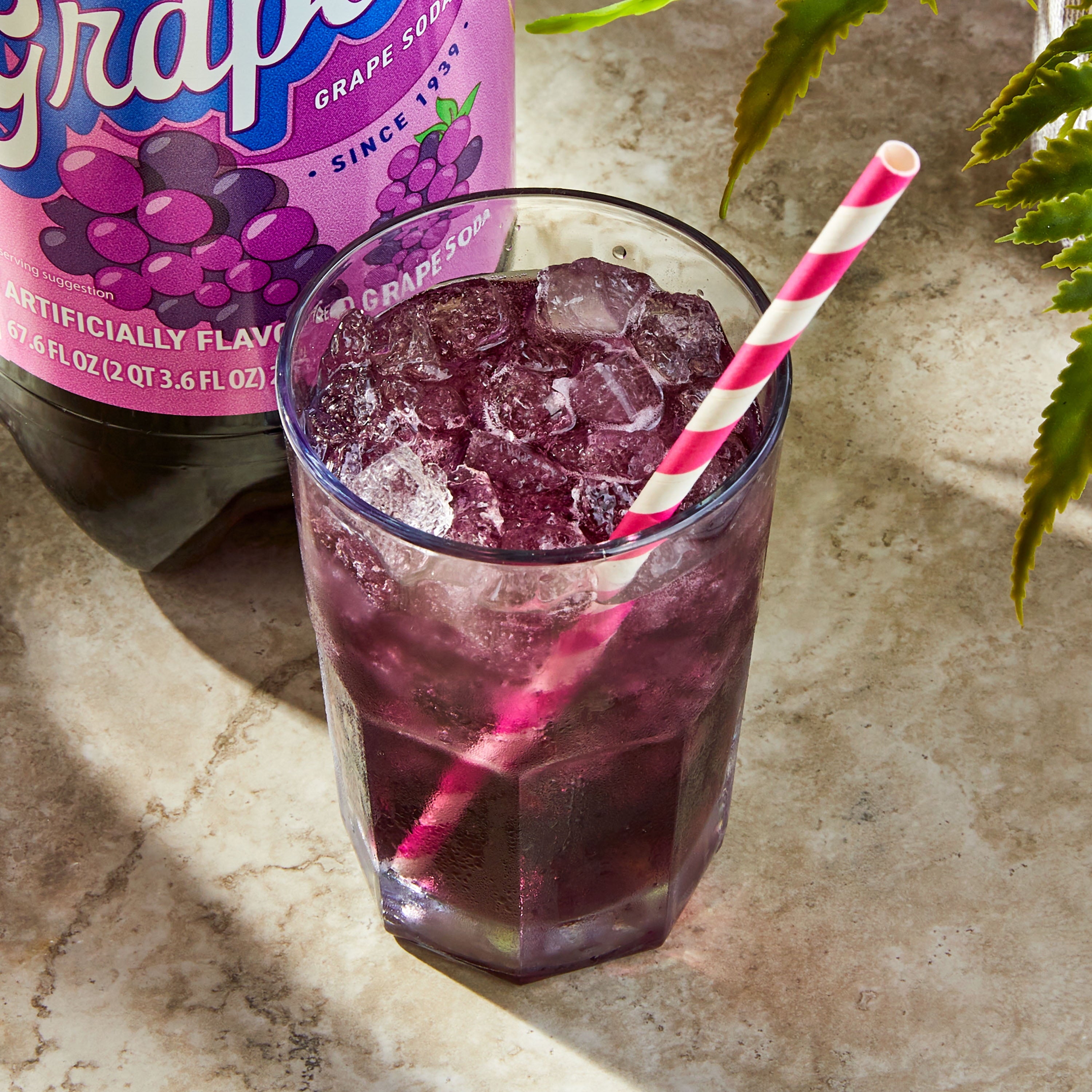 Great Value Grapette Grape Soda Pop Bottle 2 L