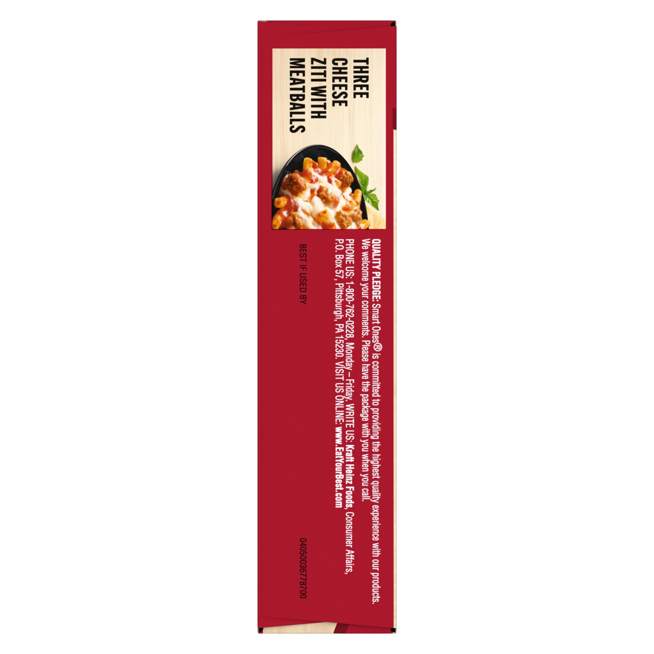 Smart Ones Three Cheese Ziti With Meatballs Frozen Meal 9 Oz