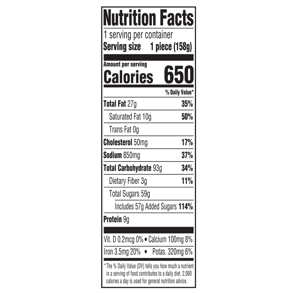 German Chocolate Cake Slice 5.6 Oz Freshness Guaranteed