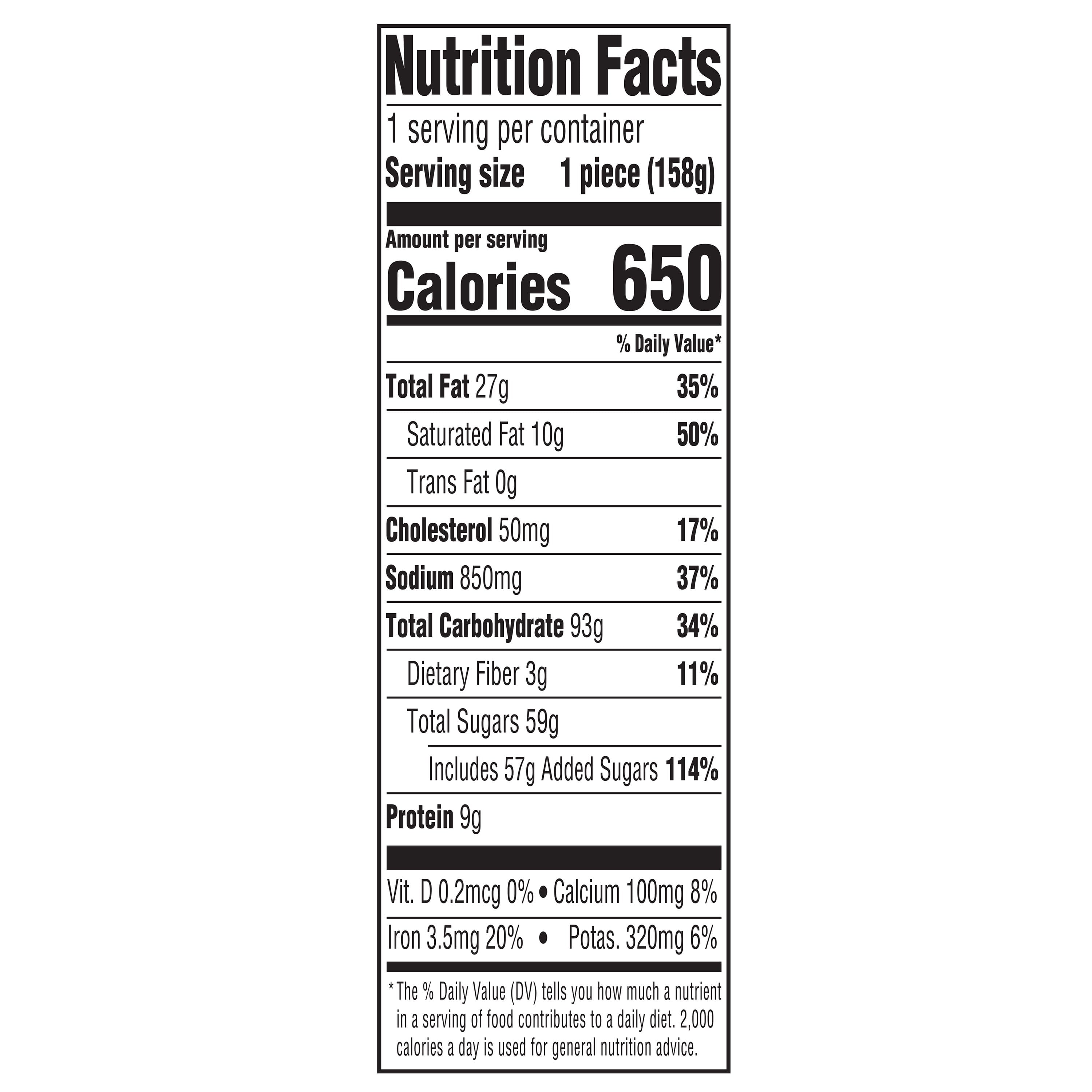 German Chocolate Cake Slice 5.6 Oz Freshness Guaranteed