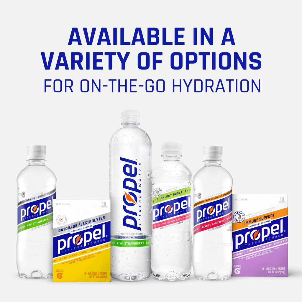 Propel Electrolyte Enhanced Water Grape Zero Calorie Sports Drink 16.9 fl oz Bottles (12 Pack)