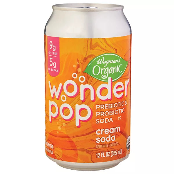 Wegmans Organic Wonder Pop Prebiotic & Probiotic Cream Soda
12 fl. oz.