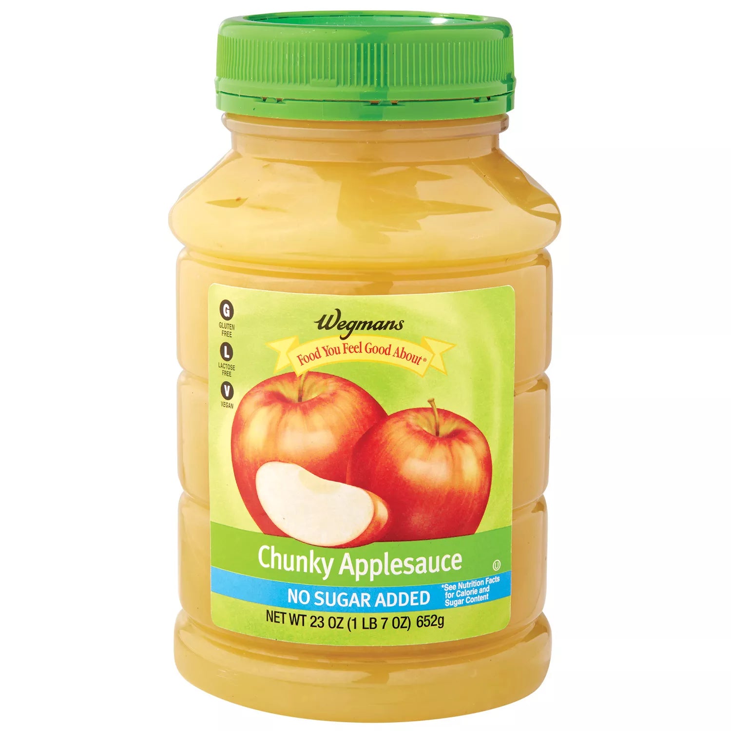 Wegmans Jarred No Sugar Added Chunky Applesauce 23 oz