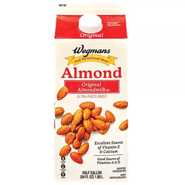Wegmans Original Almondmilk
64 fl. oz.