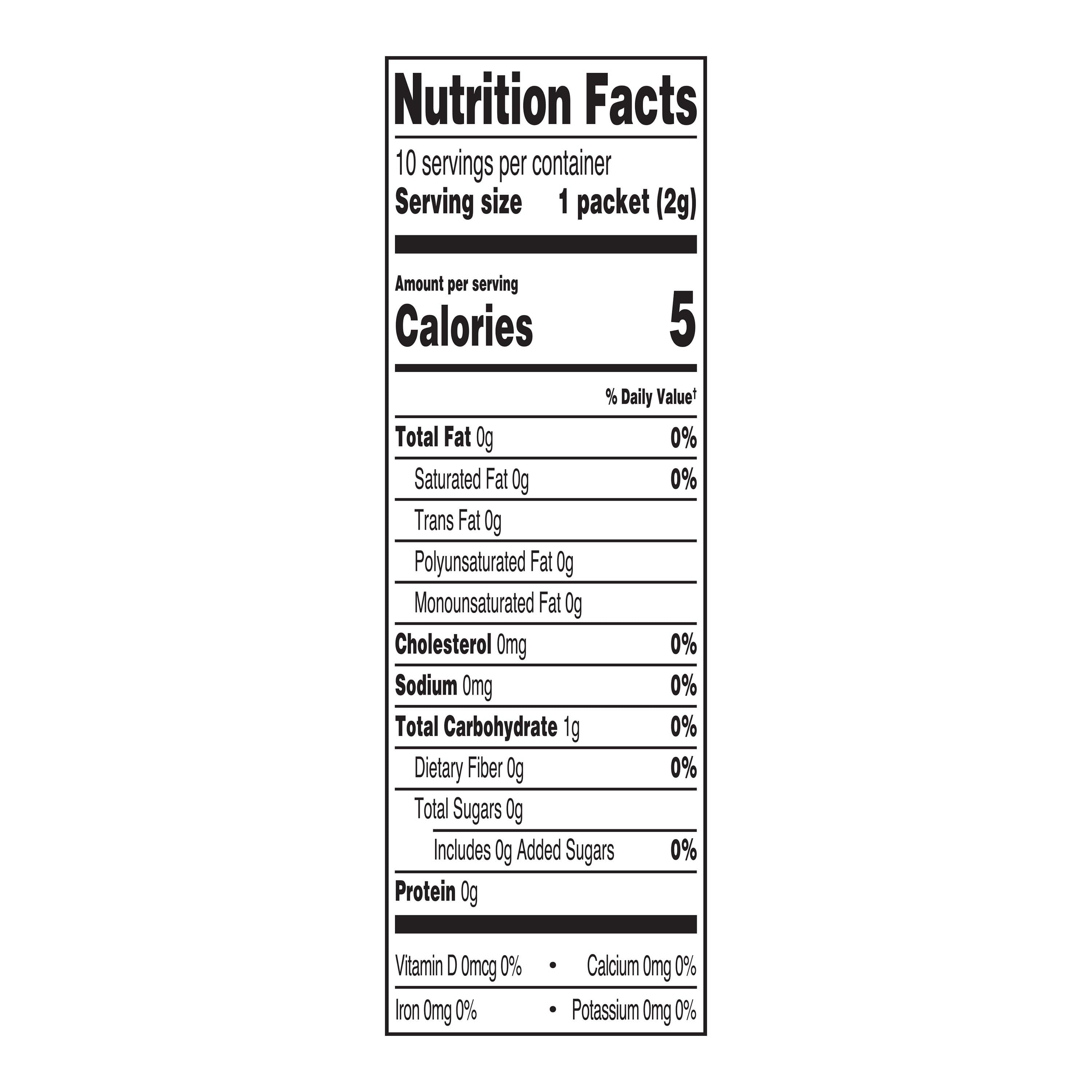 Great Value Sugar-Free Iced Tea with Lemon Naturally Decaffeinated Instant Drink Mix 0.07 oz 10 Count