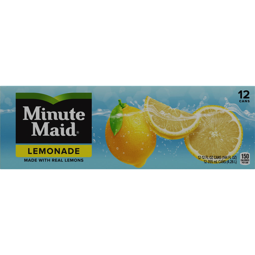 Minute Maid Lemonade Fridge Pack Cans 12 fl oz 12 Pack