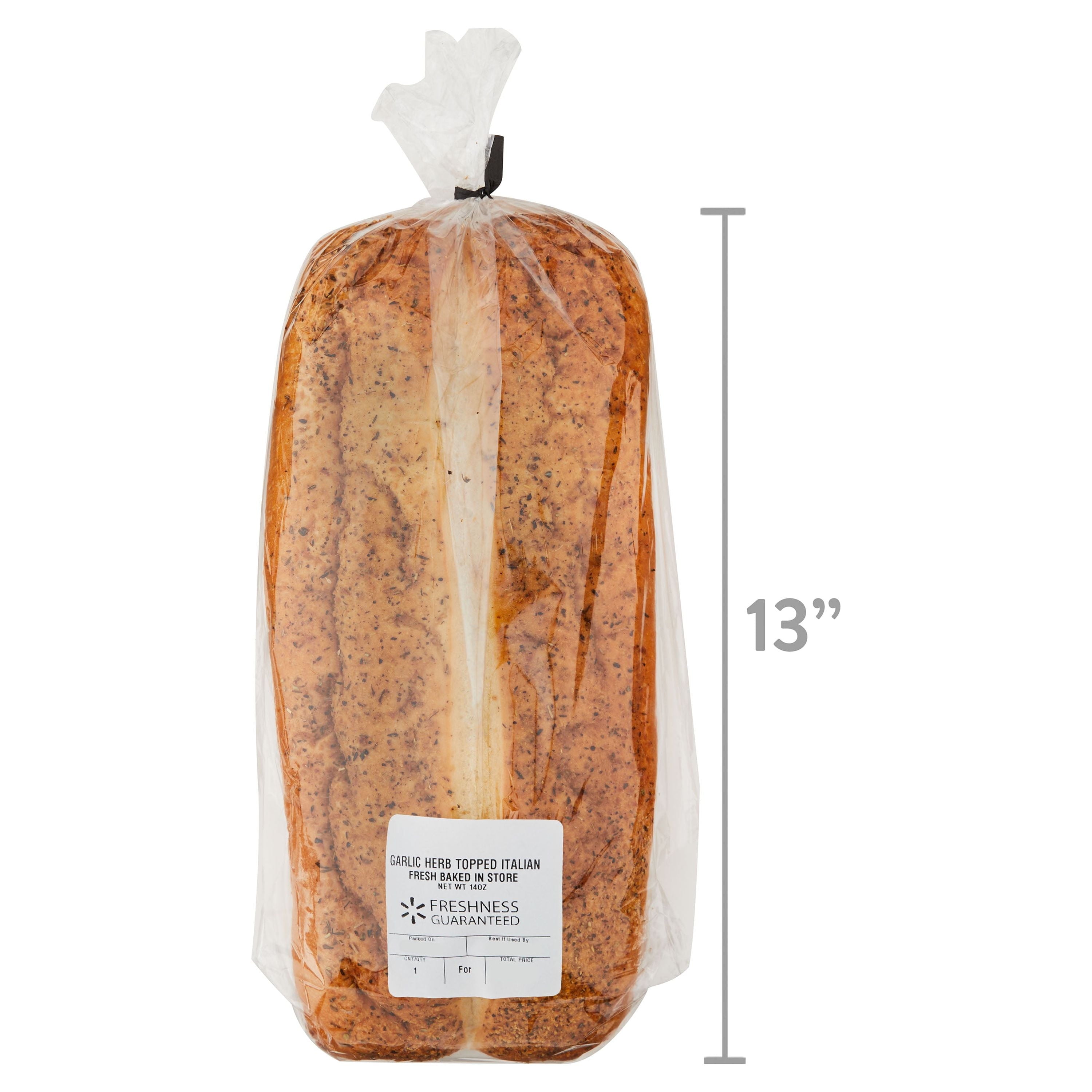Italian Garlic Herb Bread Loaf 14 Oz 1 Count Freshness Guaranteed