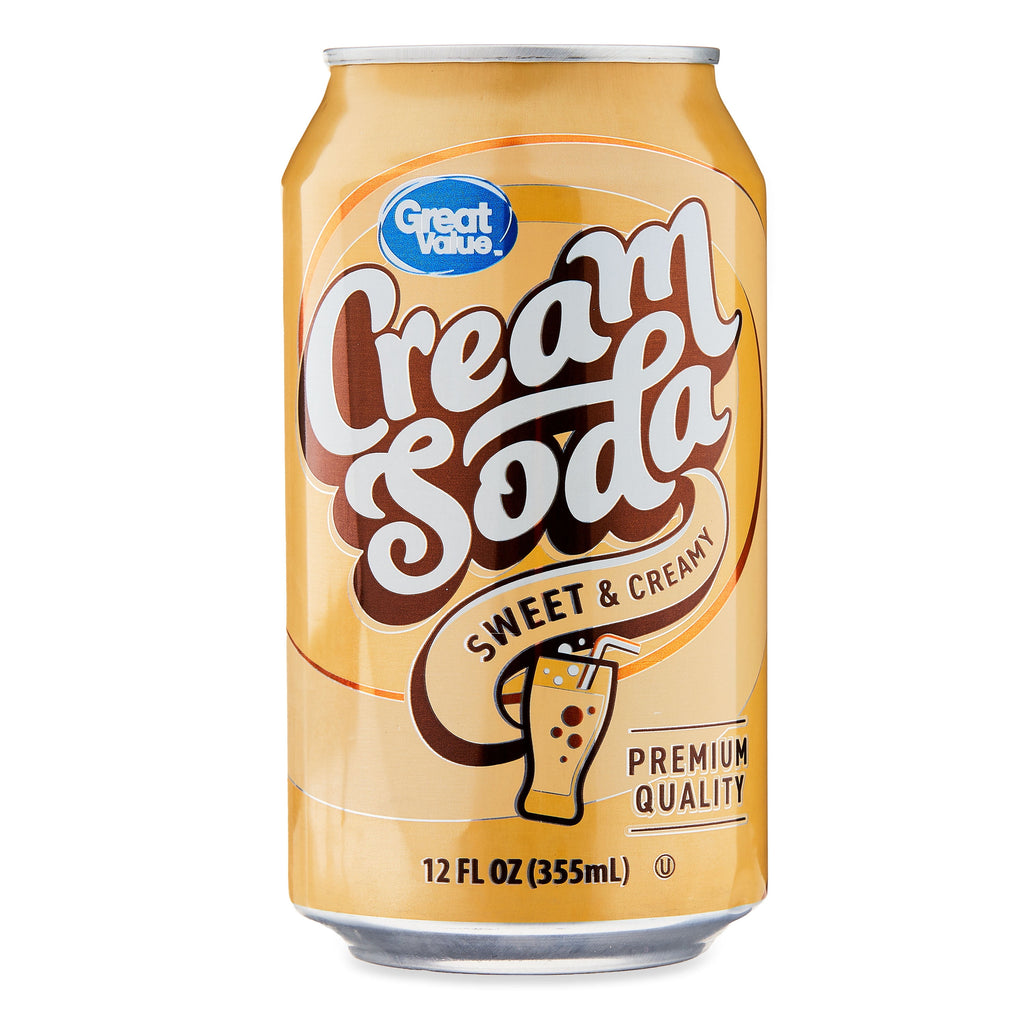 Great Value Cream Soda Pop Cans 12 Fl Oz 12 Pack