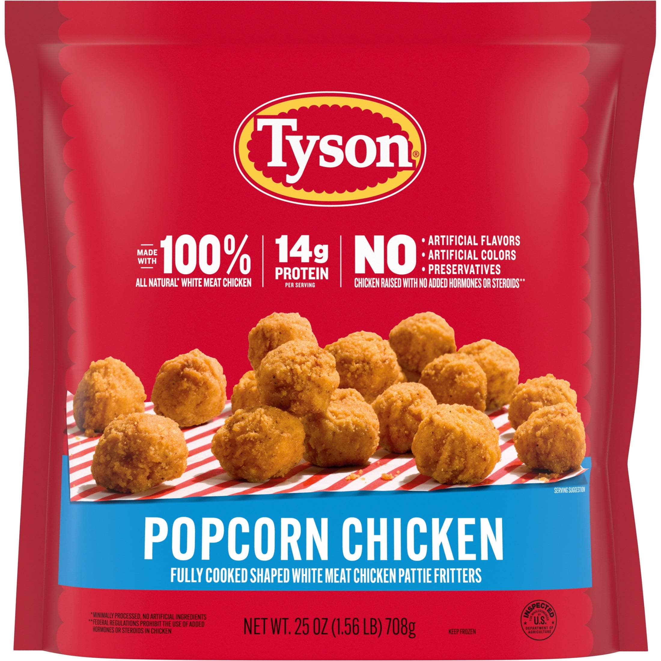 Tyson Popcorn Chicken Frozen 25 Oz