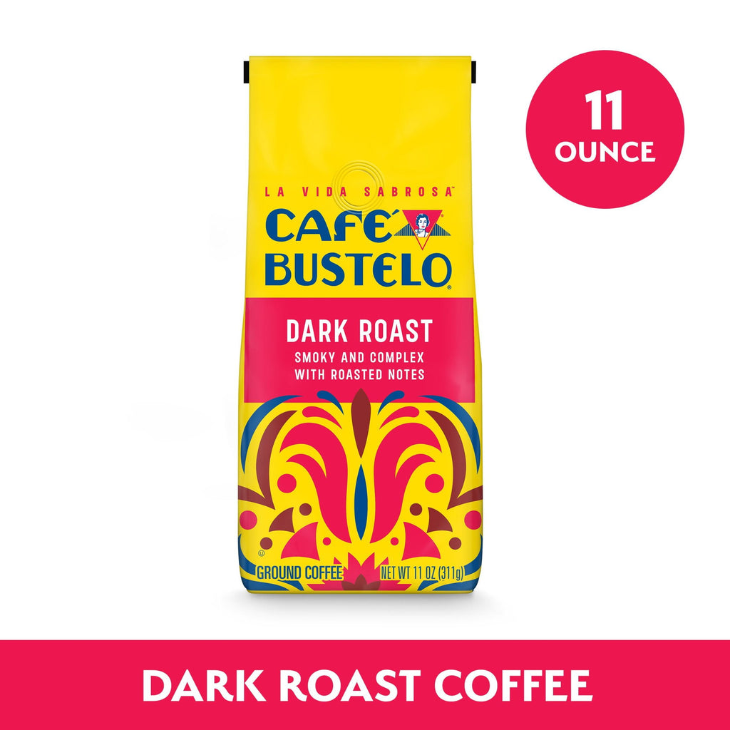Café Bustelo Naturally Caffeinated Dark Roast Ground Coffee 11 oz Bag