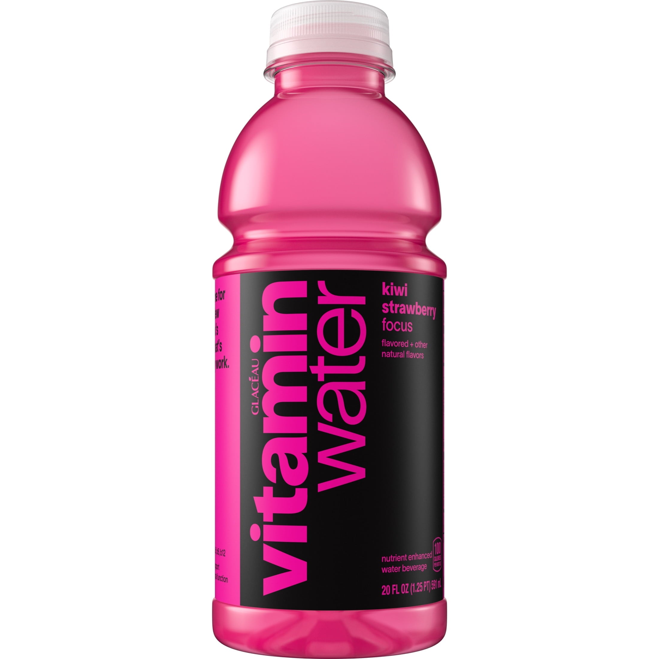 Vitaminwater Focus Kiwi Strawberry Flavored Water Beverage 20 fl oz