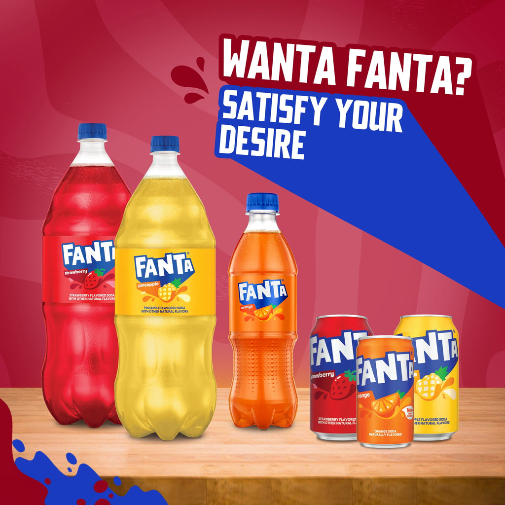 Fanta Strawberry Soda Pop Fridge Pack Cans 12 Fl Oz 12 Pack