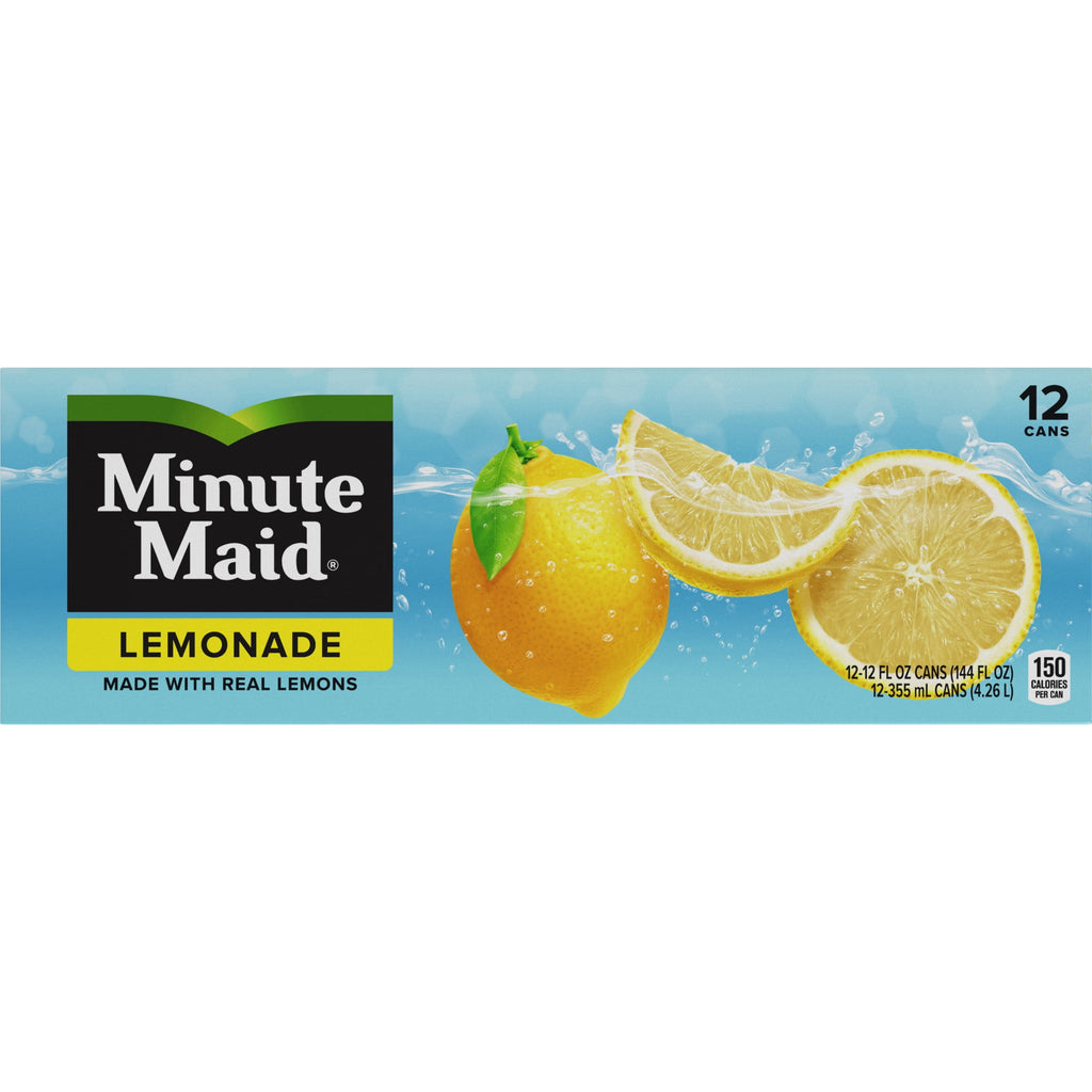 Minute Maid Lemonade Fridge Pack Cans 12 fl oz 12 Pack
