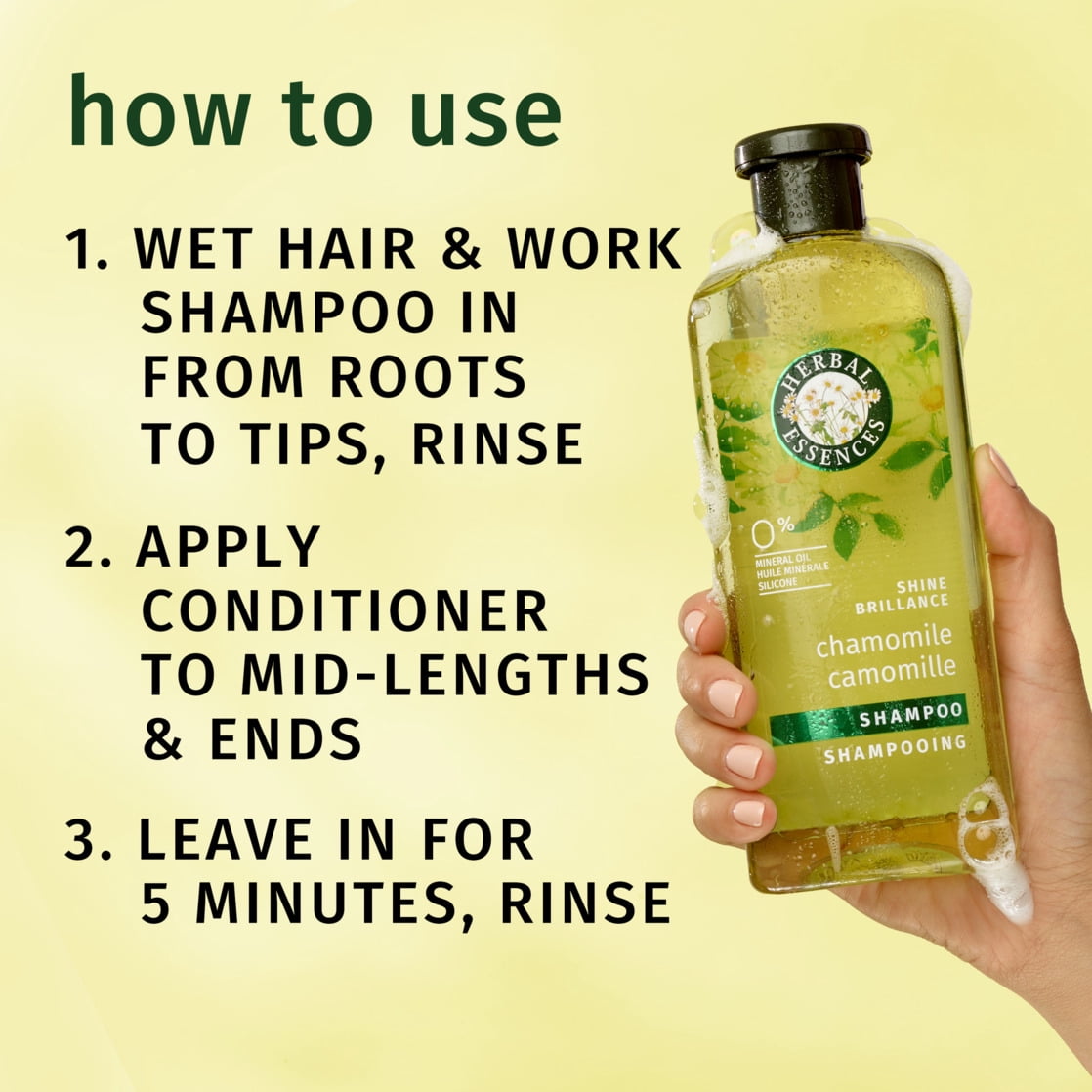 Herbal Essences Shine Collection Chamomile Shampoo & Conditioner Set 27 fl oz
