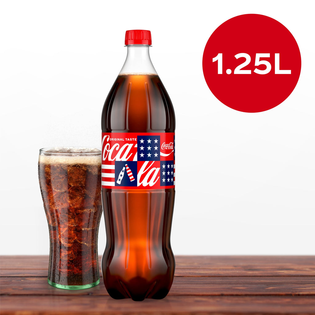 Soda Pop Bottle 1.25 Liters Coca-Cola