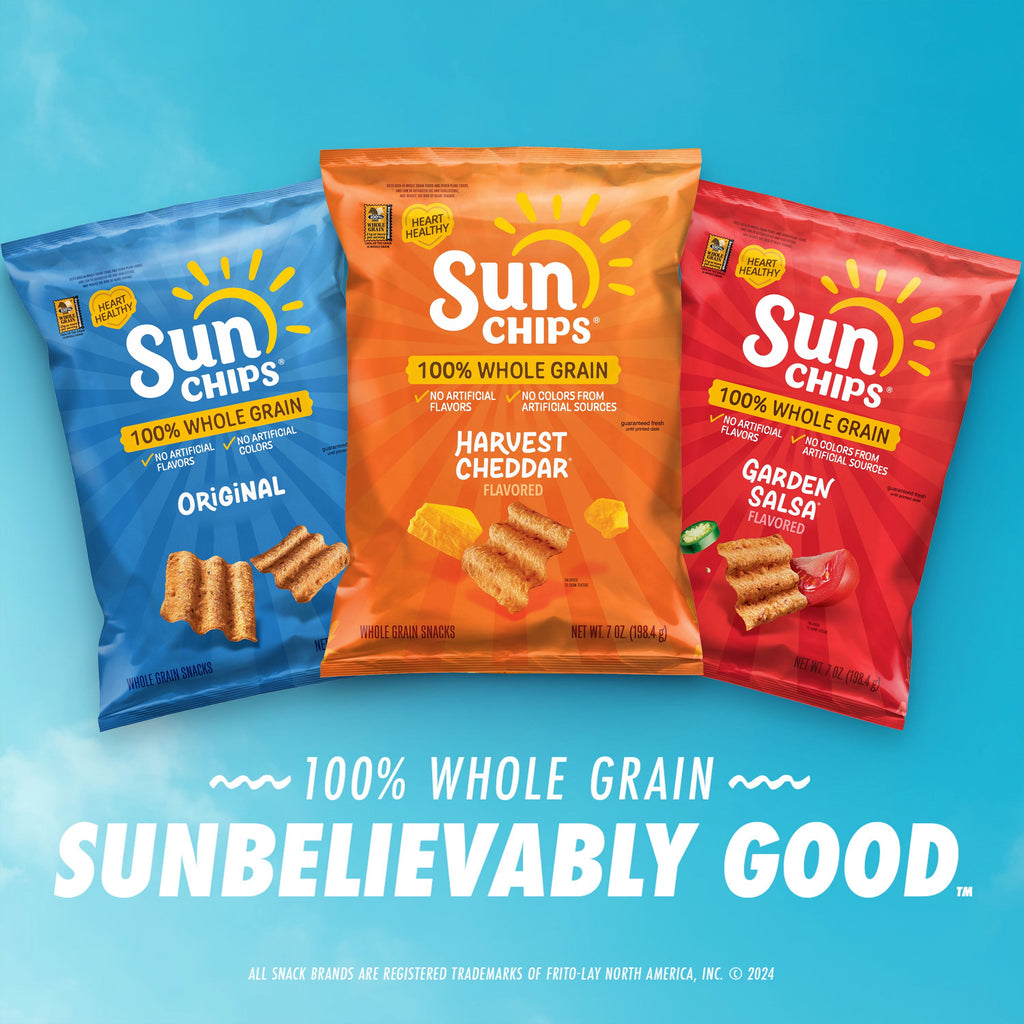 SunChips 100% Whole Grain Snacks Variety Pack 1 Oz 18 Count Frito-Lay
