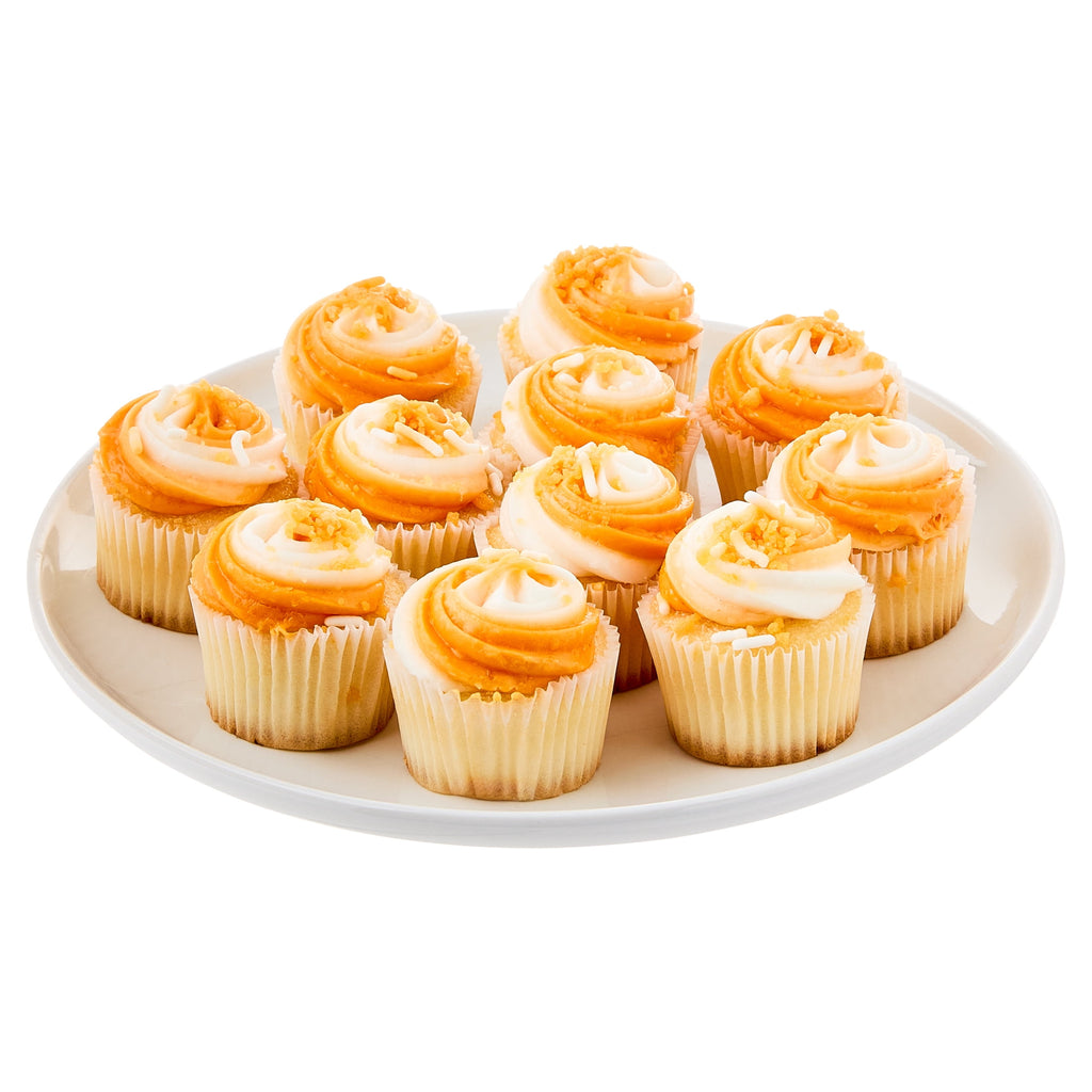 Orange Vanilla Cream Mini Cupcakes 10 Oz 12 Count Freshness Guaranteed