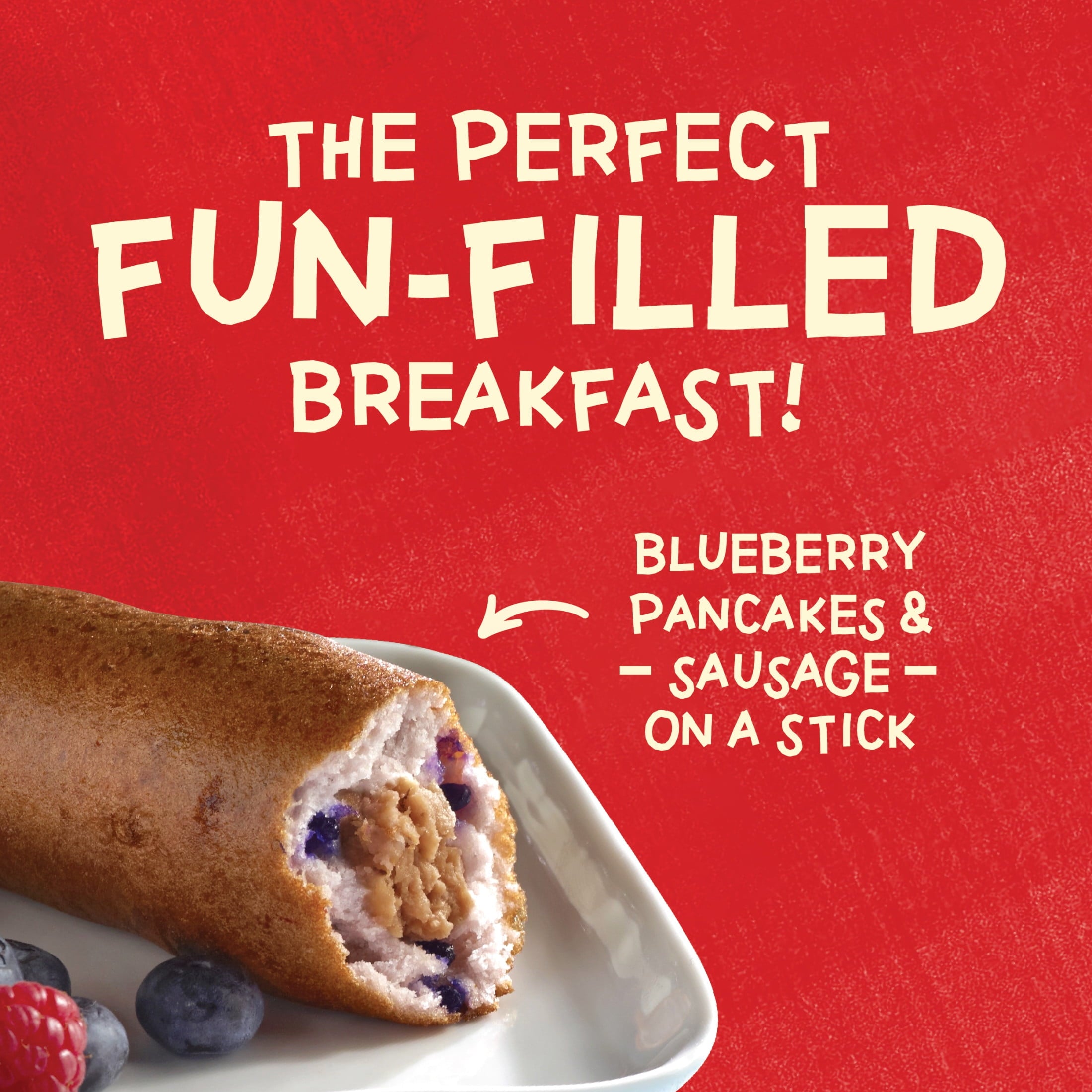 Jimmy Dean Blueberry Pancakes & Sausage On A Stick Frozen 30 Oz 12 Count