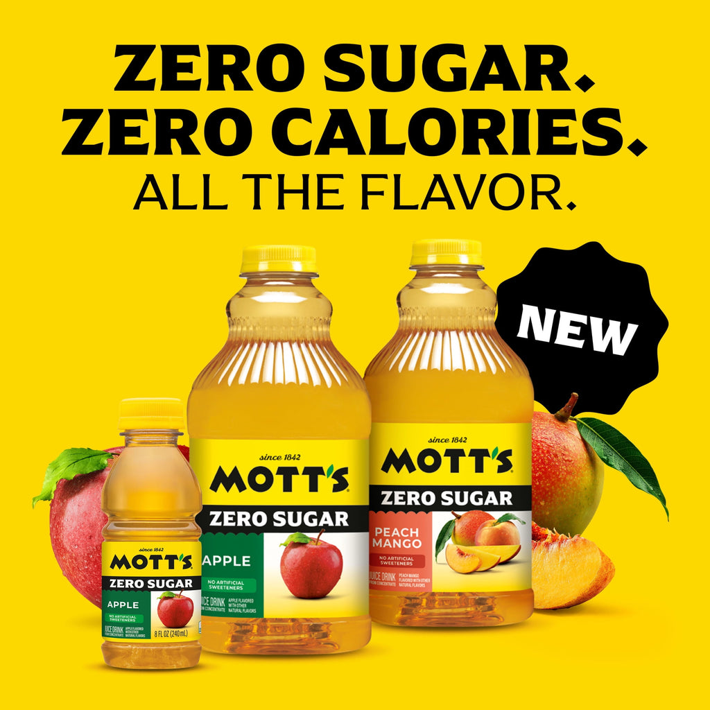 Mott's Zero Sugar Apple Juice Drink Pulp-Free 64 fl oz Bottle