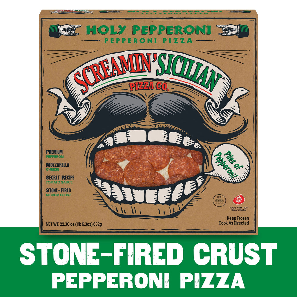 Screamin' Sicilian Original Pizzeria Crust Holy Pepperoni Frozen Pizza 22.3 Oz