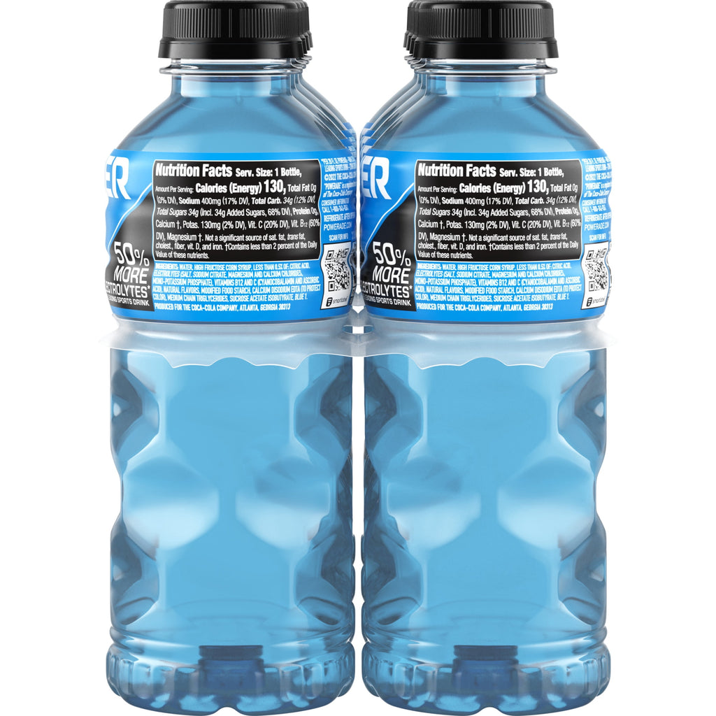 Powerade Mountain Berry Blast Electrolyte Sports Drink 20 fl oz 8 Count