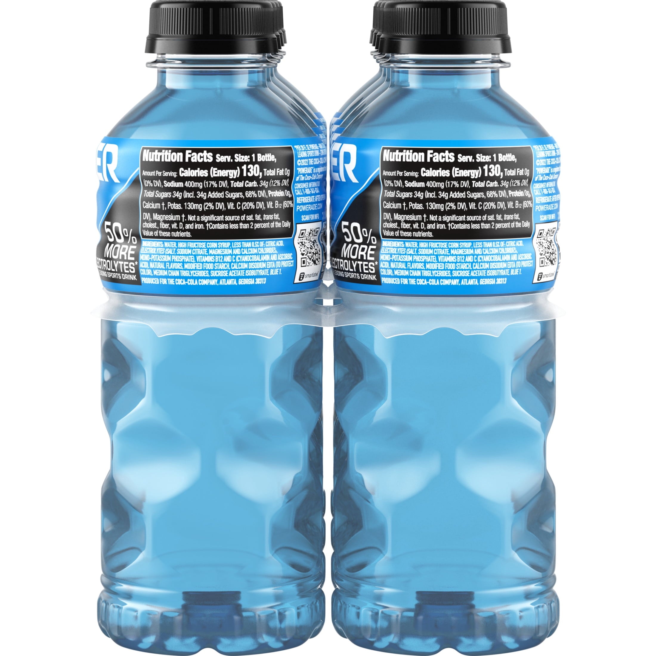 Powerade Mountain Berry Blast Electrolyte Sports Drink 20 fl oz 8 Count