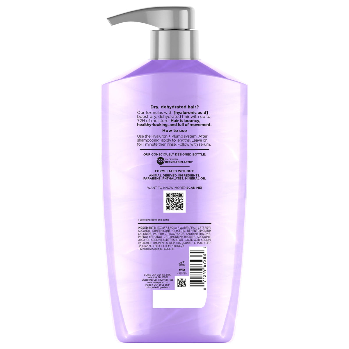 L'Oreal Paris Elvive Hyaluron Plump Hydrating Conditioner for Dry Hair 26.5 fl oz