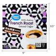 Great Value French Dark Roast 100% Arabica Ground Coffee Pods 34.9 oz 100 Count