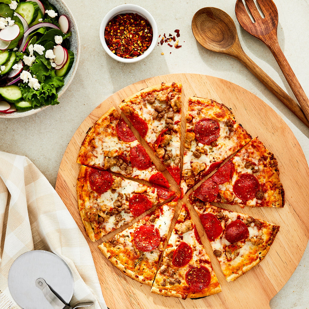 Great Value Thin Crust Three Meat Pizza 17.8 Oz Frozen