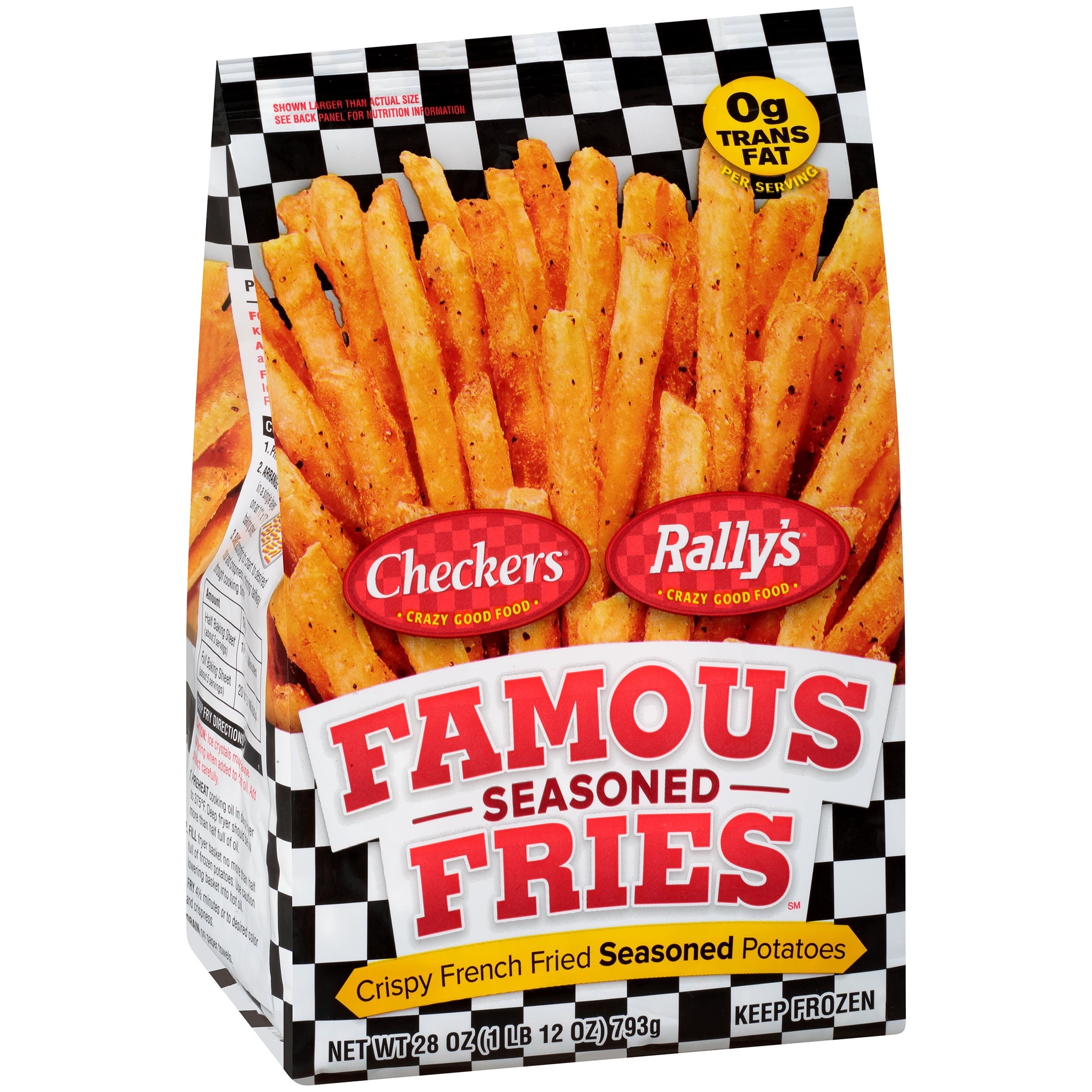 Checkers & Rally's Famous Seasoned Fries Frozen 28 Oz