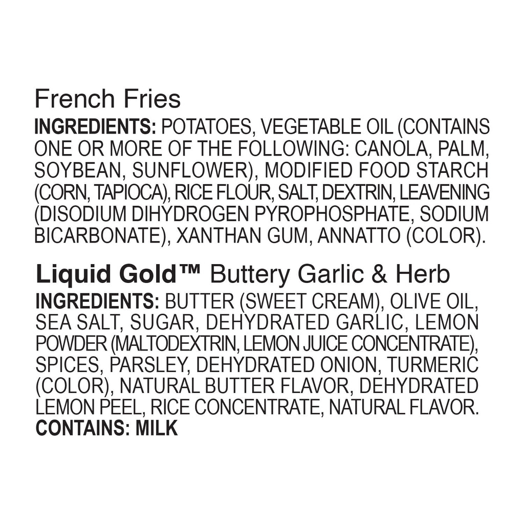 Kinder's Buttery Garlic and Herb Frozen Crispy Fries 18 Oz