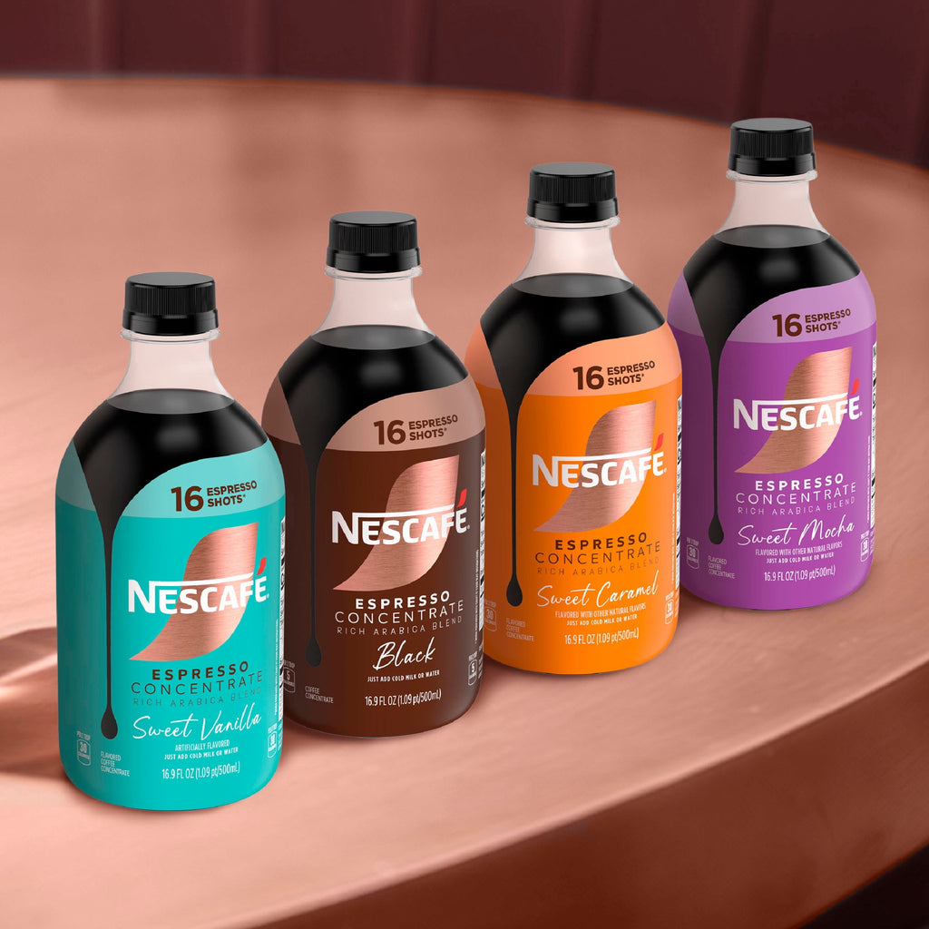 NESCAFÉ Espresso Concentrate Black Naturally Caffeinated Liquid Coffee 16.9 fl oz Bottle